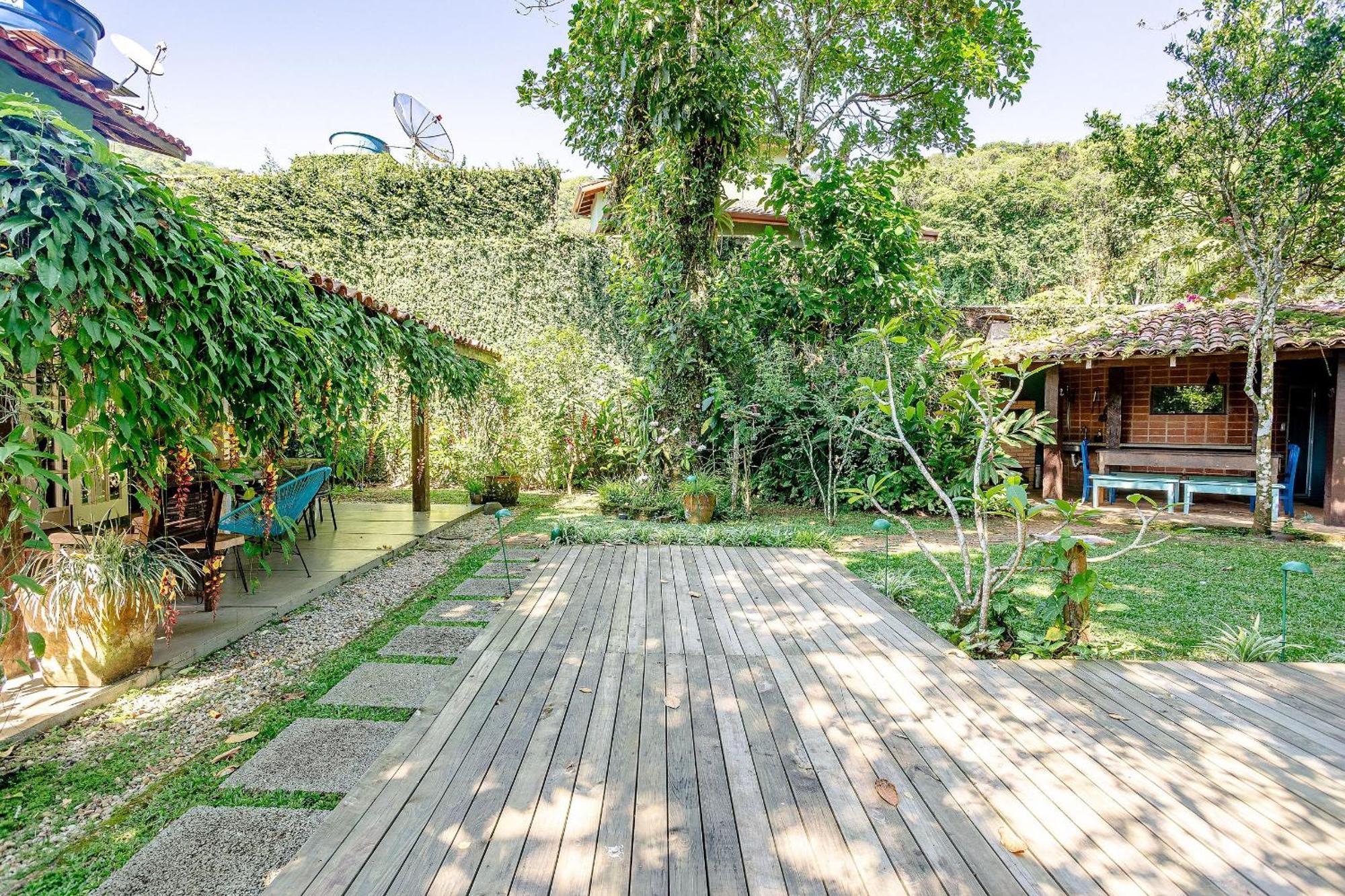 Casa Dos Passaros Na Areia A 20M Da Praia Da Baleia Com 3 Suites E 1 Dorm, Com Ar Condicionado, Wifi, Smart Tv, Cozinha Completa E Churrasqueira Sao Sebastiao  Εξωτερικό φωτογραφία
