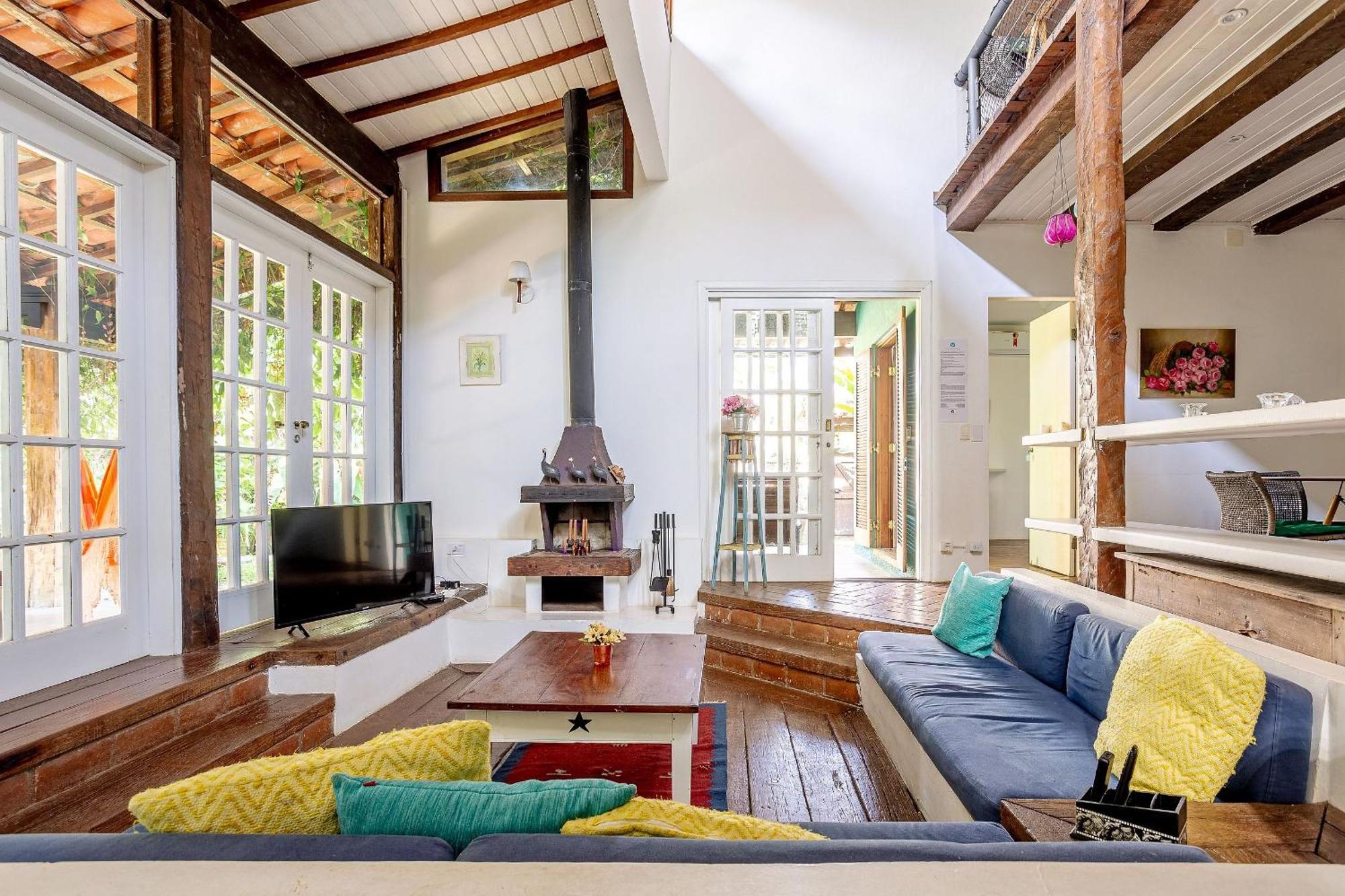 Casa Dos Passaros Na Areia A 20M Da Praia Da Baleia Com 3 Suites E 1 Dorm, Com Ar Condicionado, Wifi, Smart Tv, Cozinha Completa E Churrasqueira Sao Sebastiao  Εξωτερικό φωτογραφία